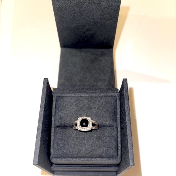 David  Yurman onyx ring 5.5 RARE - Picture 7 of 8